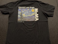 Rare Uniqlo MoMA Vincent van Gogh The Starry Night Medium Black T-Shirt Worn 1x