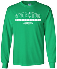 Stockton California State T-Shirt Long Sleeve Graphic Tees Unisex Apparel