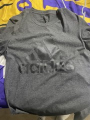 adidas Men’s Amplifier T-Shirt Crew Neck Grey Medium