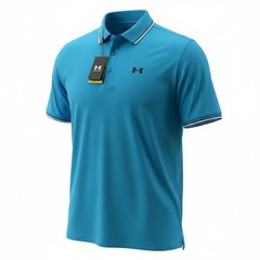 Under Armour Men’s Polo UA Playoff 3.0 Rib Golf Blue Loose Fit NWT BIG & TALL