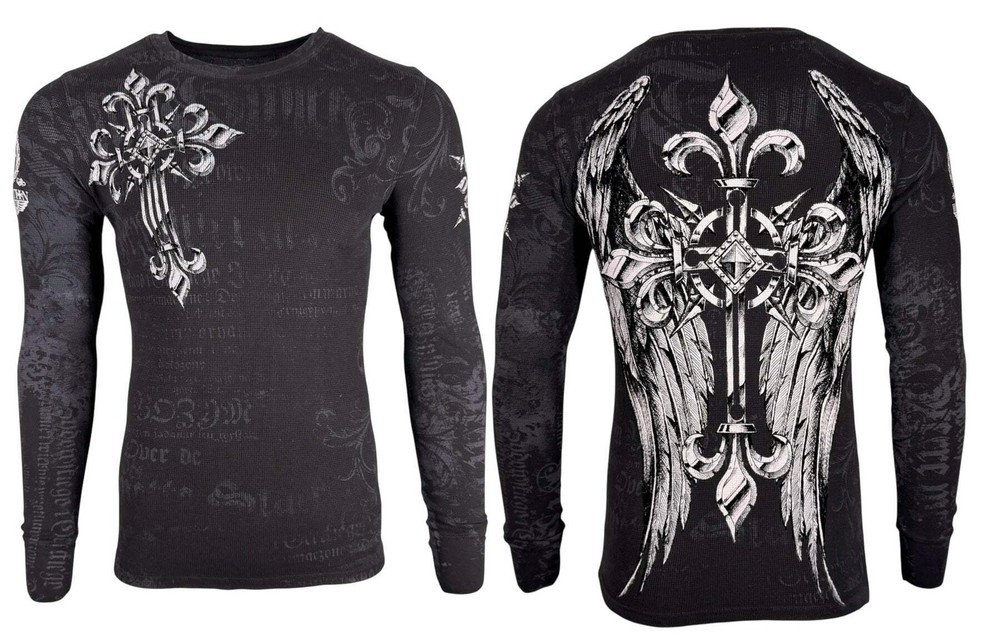 Archaic By Affliction Men’s Thermal Shirt Hercules
