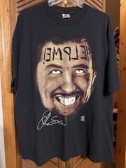 Autographed Vintage Al Snow WWF Wrestling Shirt Black XL WWE Attitude 90s Signed