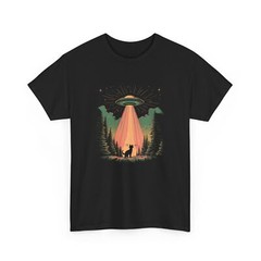 Cat & UFO Alien Shirt | Alien Themed T-Shirt | UFO Graphic Tee | Universe Space
