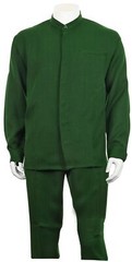 Men’s 100% Polyester Two Pieces Walking suit Band collar BY Fortino Landi 2826