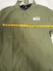 REI Co-op Sahara Men’s Medium Shirt Sage Green Long Sleeve Hiking UPF 50+ NWT