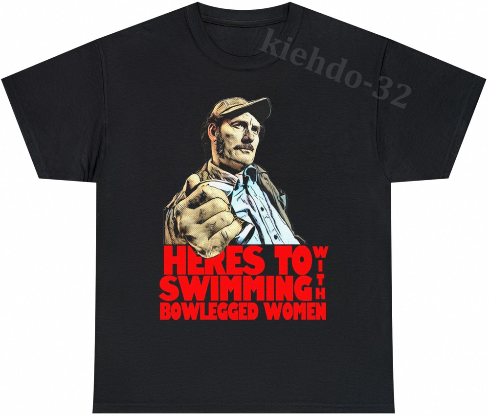 Quint Jaws 1975 Movie Robert Shaw Funny Vintage T-Shirt S-5XL Men Women Unisex