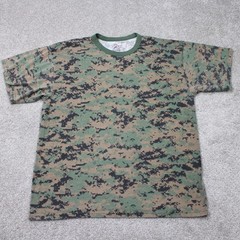 ROTHCO Shirt Men 2XL XXL Green Camo Camoflauge Cotton/Poly Short Sleeve Pullover