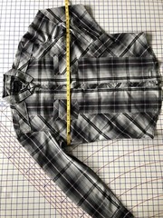 INC Men’s Plaid & Check Shirt , Color: Deep Black , Size:Large