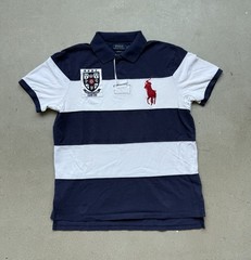 Polo Ralph Lauren Polo Shirt Men’s Large Slim Fit Pink Big Pony Crest Logo Horse
