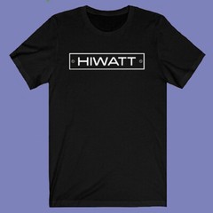 HIWATT Logo Men’s Black T-shirt Size S-3XL