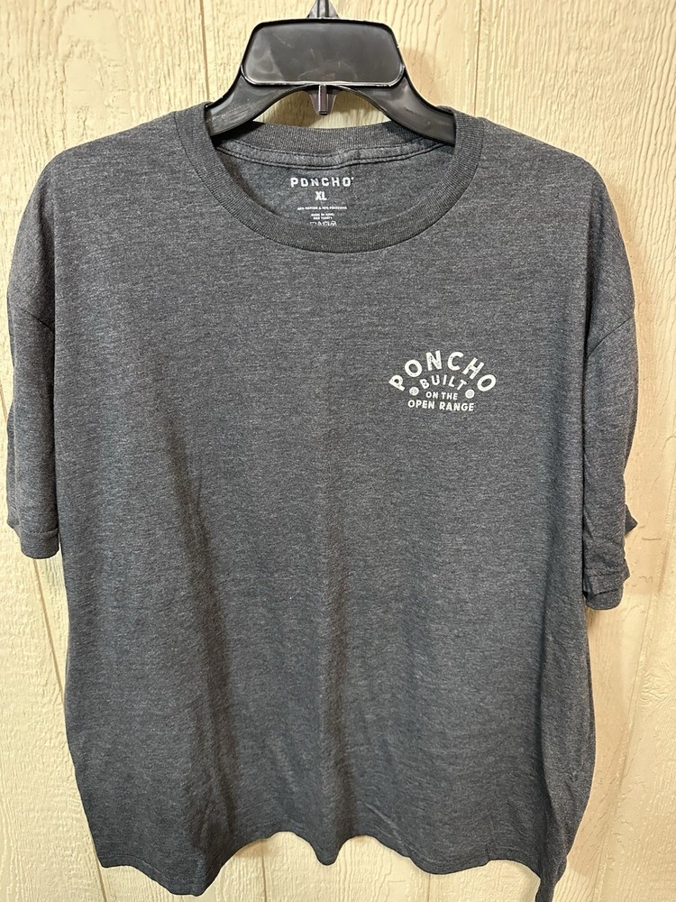 Poncho Men’s “Built on Open Range” Short Sleeve T-Shirt, size XL