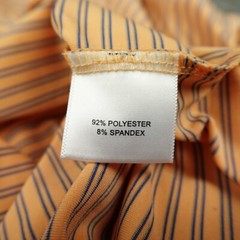 Peter Millar Summer Comfort Polo Shirt Extra Large Orange Striped Stretch Golf-
