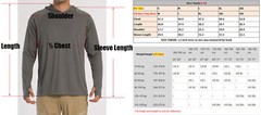 Men’s UPF 50+ Sun Protection Hoodie Shirts Long Sleeve Fishing Shirts Outdoor