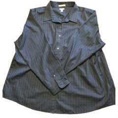 L.L. BEAN Button Down Long Sleeves Blue/Green Plaid Casual Shirt Men’s Size 3XL