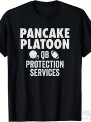 Men’S Football Offensive Lineman T Shirt Pancake Platoon QB Lineman Number 78