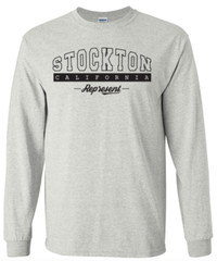 Stockton California State T-Shirt Long Sleeve Graphic Tees Unisex Apparel