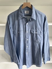 Vintage JC Penny Big Mac Men’s Blue Chambray Button-Up Long Sleeve L