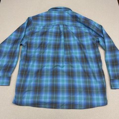 Dixxon Big Sur Flannel Shirt Mens 3XL Blue Plaid Pearl Snap Biker Western Casual
