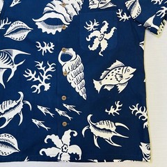 Polo Ralph Lauren Reef Life Vacation Shirt Men’s Size Medium Hook N Loop Collar