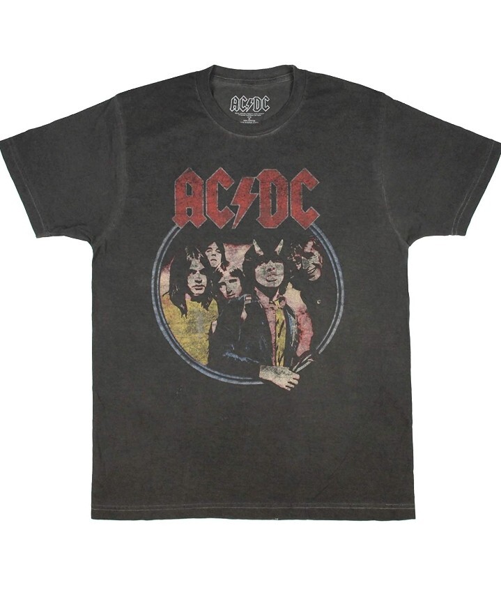 AC/DC Highway to Hell Tour Classic Rock Heavy Metal Music Band T Shirt Size XL