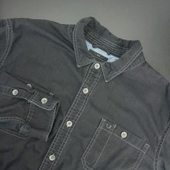 True Religion Heritage Shirt Mens 2XL Black Button Up Long Sleeve Workwear