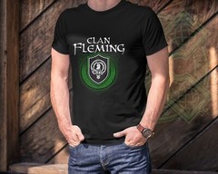 Scottish Clan Fleming Surname Scotland Tartan and Clan Badge