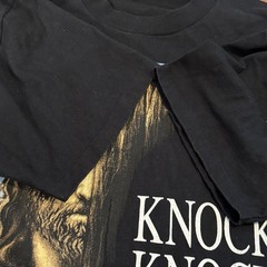 VTG Grail Jesus T Shirt Tee Knock Knock Single Stitch Revelations 3:20 Size L