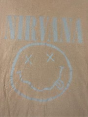 Nirvana Men’s Brown Graphic Tee with Smiley Logo
