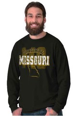Missouri Original Hometown Vacation Gift MO Long Sleeve Tshirt for Men or Women