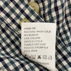 Woolrich Navy Gingham Button Down Long Sleeve Shirt Outdoor Gorpcore Men’s Large
