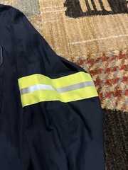 🟩🟩🟩 BLACKHAWK MINING COAL COMPANY ISSUED REFLECTIVE STRIPES MINER SHIRT XL