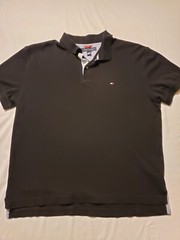 Tommy Hilfiger Collared Polo Large Black 22.5×25 Men