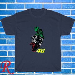 New Valentino Rossi Italiano Black/Grey/Navy/White Size S-5XL Unisex T-Shirt