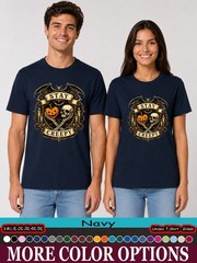 Stay Creepy Bat Skull Shirt, Gothic Pumpkin Halloween Horror Tee
