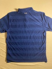 Under Armour HeatGear Men’s Loose Fit Striped Short Sleeve Golf Polo Shirt Blue