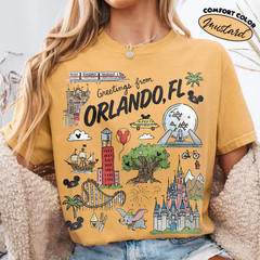Greetings From Orlando Florida Shirt, World Vacation T-Shirt