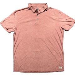 Vuori Strato Tech Polo Redwood Heather Stretch V188 Mens M