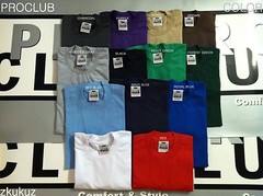 12 NEW PROCLUB HEAVY WEIGHT T-SHIRT COLOR PLAIN PRO CLUB BLANK 2XLT TALL 12PC