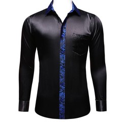 Mens Shirt Long Sleeve Regular Shirt Set Wedding Formal Casual Business Party