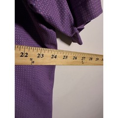Peter Millar Crown Crafted Mens XL Purple Geometric Scale Performance Polo Shirt
