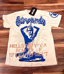 Hellstar White XS Crew Neck Short Sleeve Graphic Logo Yoga Enlightenment Tee