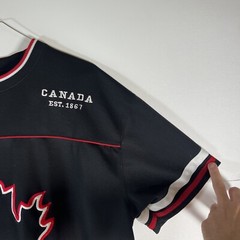 R U Decent Canada Maple Leaf Hockey Jersey Shirt Black Red XL Strong & Free