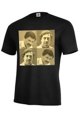 PABLO ESCOBAR & EL CHAPO T-SHIRT COCAINE,CARTEL,NARCOS ASSORTED COLORS S-5XL