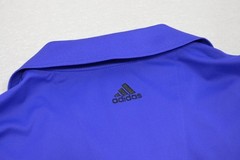 Adidas Golf Polo ClimaLite Striped Athletic Short Sleeve Golf Shirt Mens Large