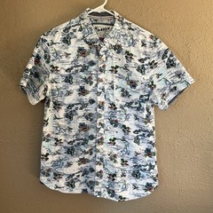MBX Denim Wear Men’s Size M Button Down Shirt Tropical
