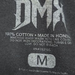 Unisex DMX Bootleg Red T-Shirt Rap Tee Black M