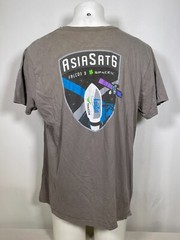 SpaceX AsiaSat6 Falcon 9 Rocket Mission Gray Cotton T-Shirt Men’s 3XL