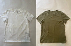 2 On Cloud Organic Cotton Crew Neck Running T Shirts White + Green, Mens XL
