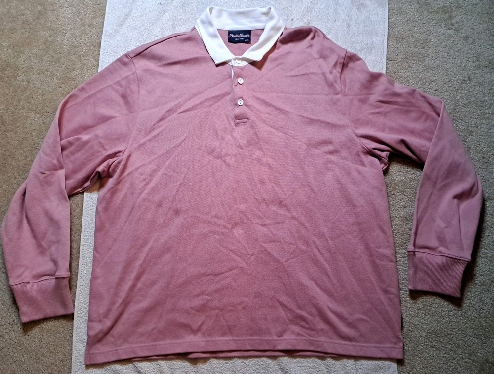 Rowing Blazers Mens 3XL Pink Rugby Polo Shirt Portugal