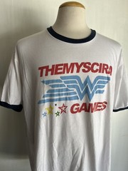 WONDER WOMAN (2020) Official Men’s “Themyscira Games” Ringer T-Shirt Size 2XL